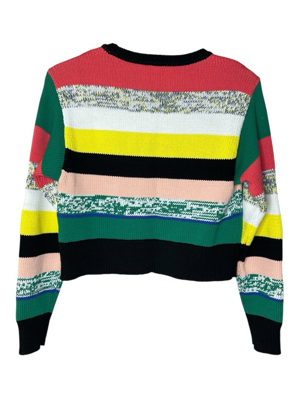 Cabi Colorblock Striped Crewneck Sweater - Multicolor Sz M - Picture 3 of 6